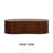 Ripple Coffee Table Modern Oval Wooden Center Table with Vertical Groove Design, Stylish Living Room Decor, Contemporary Minimalist Style for Home and Office, Effortless Assembly-377150977