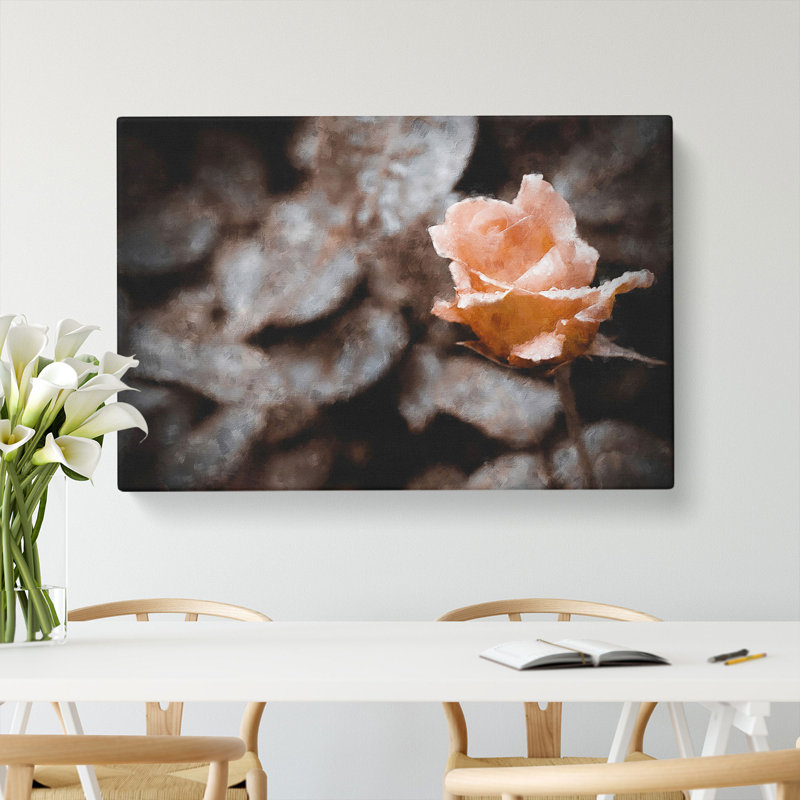 Pink Rose Flower Vol.5 - Wrapped Canvas, 40cm H x 60cm W x 3cm D