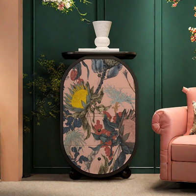 Modern art abstract pattern accent chest