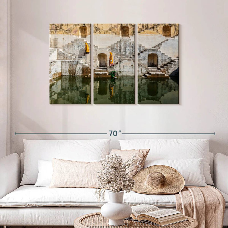 Lilie Jaipur Stepwell, 28" H x 45" W