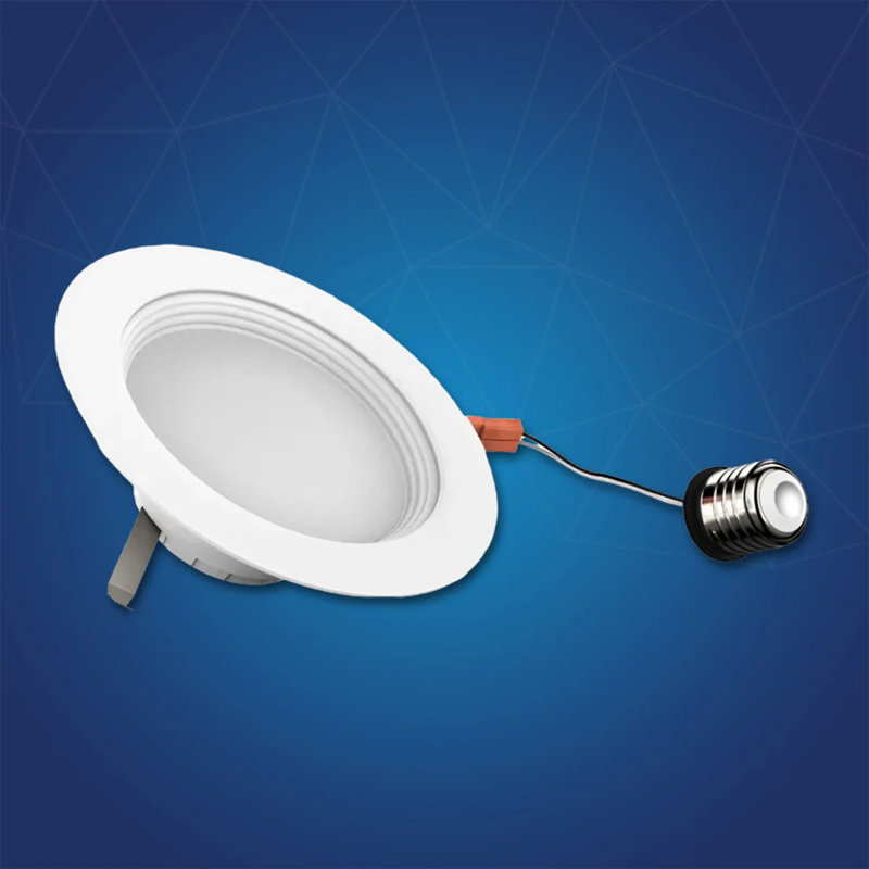 4" Dimmable LED Retrofit Recessed Lighting Kit, 3000K