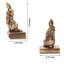 Serre-livres pour étagères à livres Hevay Duty, serre-livres décoratifs pour décor de bibliothèque, livre animal mignon, livre, lapin de Pâques, statues (doré)
