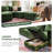 Merchelle 103' Wide Reversible Modern Modular Sectional Sofa With Storage Ottoman -Premium Chenille Fabric-832001663