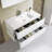 Stellan 39.25 " W Free Standing Wall Mounted Single Double Single Vanity Bathroom Vanity With Ceramic Top-33559721