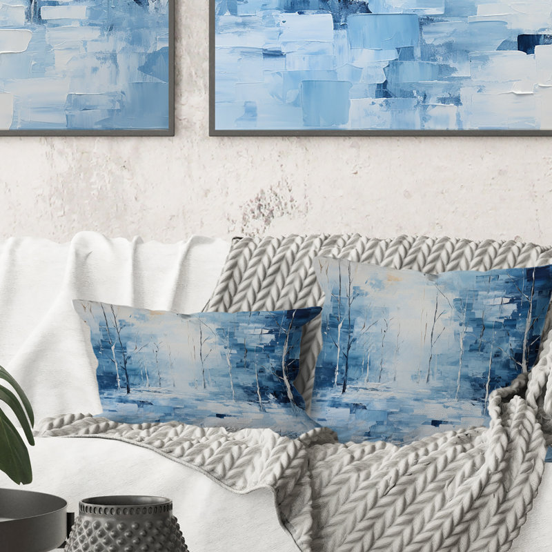 Coussin Snow Winters Solitude II - Snow