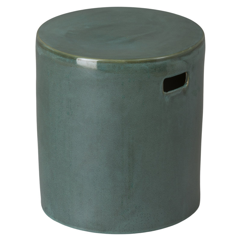 TABOURET ROND, KELP VERT 16 x 16,5 po