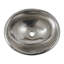 Rolled Copper Oval Drop-In Bathroom Sink-113450296
