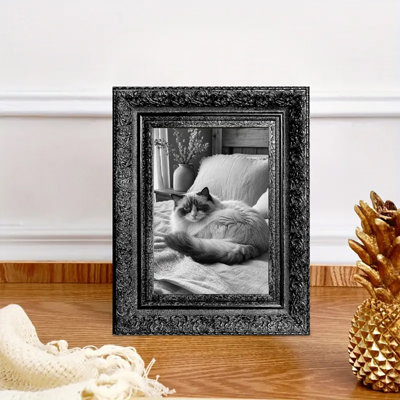Cadre photo noir élégant de 1 po 8 po x 10 po avec cadre PS noir