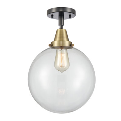 Alphonsa Glass Flush Mount