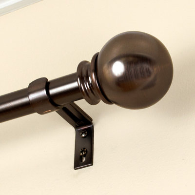 Mesa Steel Adjustable Single Curtain Rod