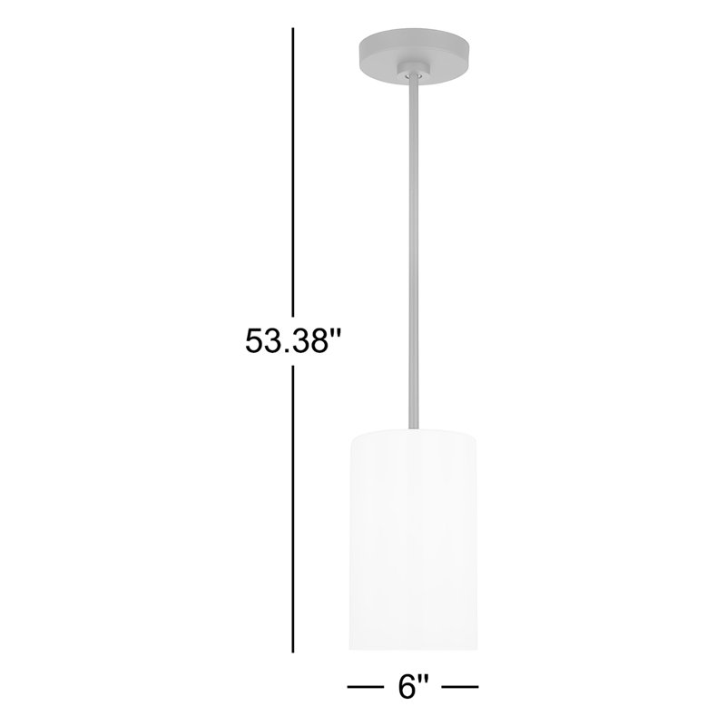 1 - Light Single Pendant, Yes, Midnight Black