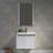 24" Wall Mounted & Floating Single Vanity with Ceramic Sink-175069235