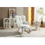 Chaise berçante en tissu avec repose-pieds Teddy-2126196870