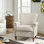 Zellig Traditional Wooden Upholstered Accent Chair-1429651891