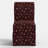 Frances Slipcover Dining Chair In Ditsy Dahlia Burgundy-124945397