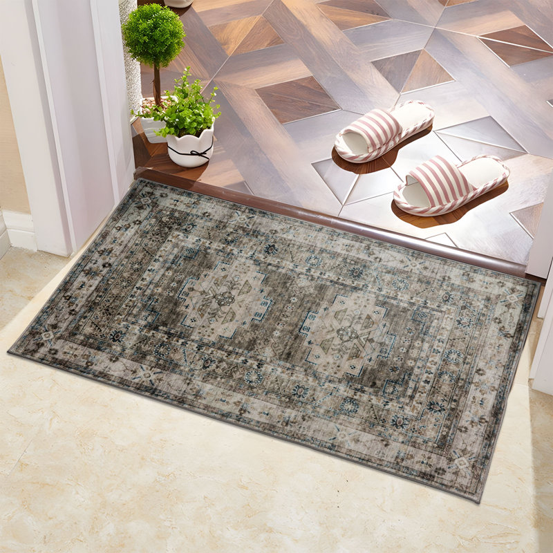 Tapis antidérapant Darryl-James, Rectangle 2 pi x 3 pi
