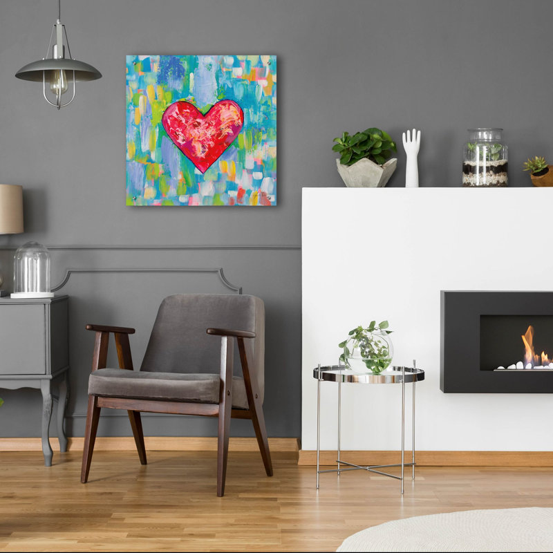 «True Love Bright» par Jeanette Vertentes, art mural en verre acrylique, H 24 po x l 24 po x P 0,2 po