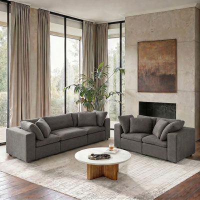 Canapé modulaire rembourré Alberto