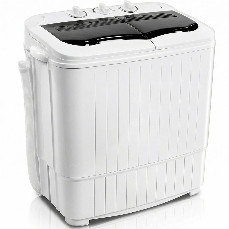 Laveuse portative à double cuve compacte et sécheuse rotative 14,3 lb Nina