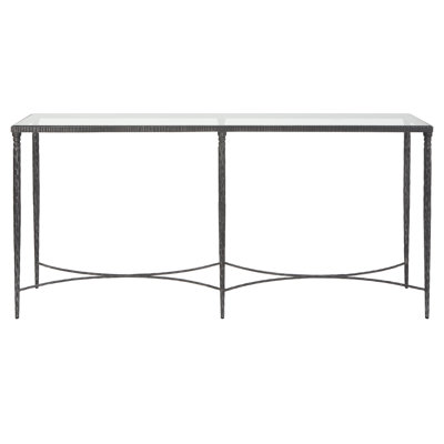 Roseberry 63.4'' W Glass Console Table