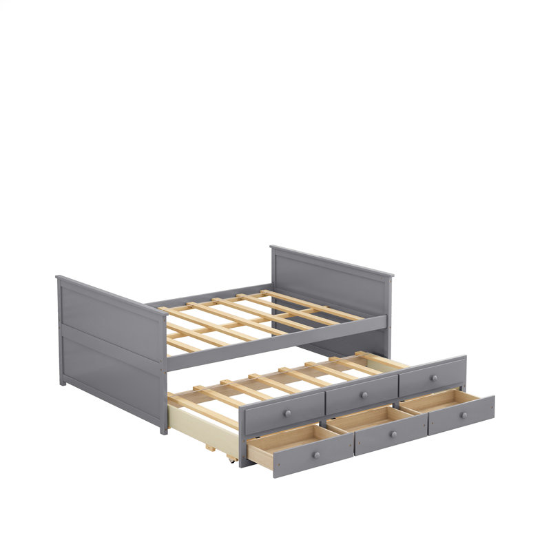 Lit gigogne Abbottsmoor, gris