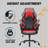 Inbox Zero Adjustable Reclining Ergonomic Faux Leather Swiveling PC & Racing Game Chair-76274270