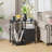 Printer Stand With Power Outlet And USB Ports, Rolling Shredder Stand With Fabric Drawers And Storage Shelf, Sturdy Home Office Printer Table With Multi-Functional Design