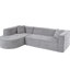 Canapé modulaire contemporain, matériau, sièges rembourrés en éponge, pour un confort moderne, coussins en mousse haute densité, maison polyvalente-1721652083