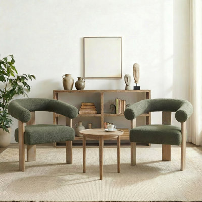 Chaise avec accoudoirs rembourrée Mamanbai