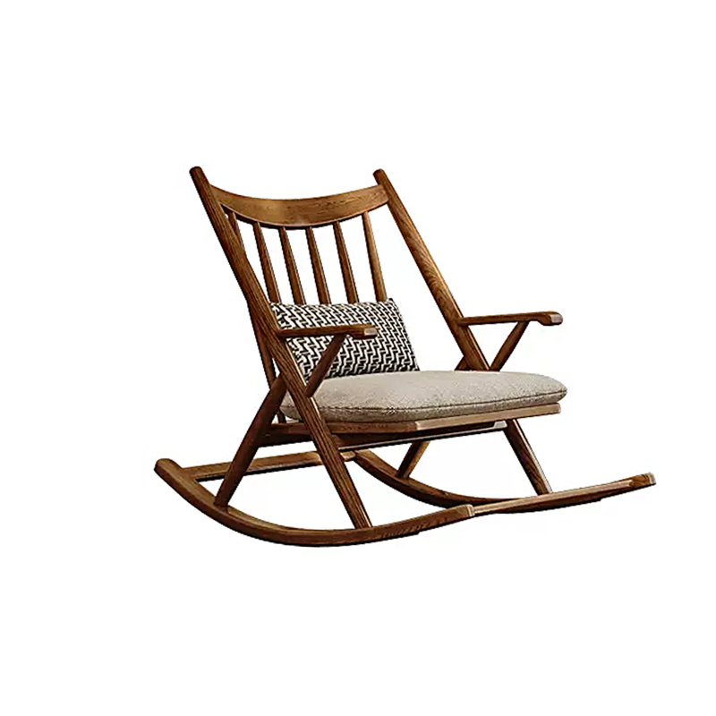 Chaise berçante en bois de frêne, Kaki