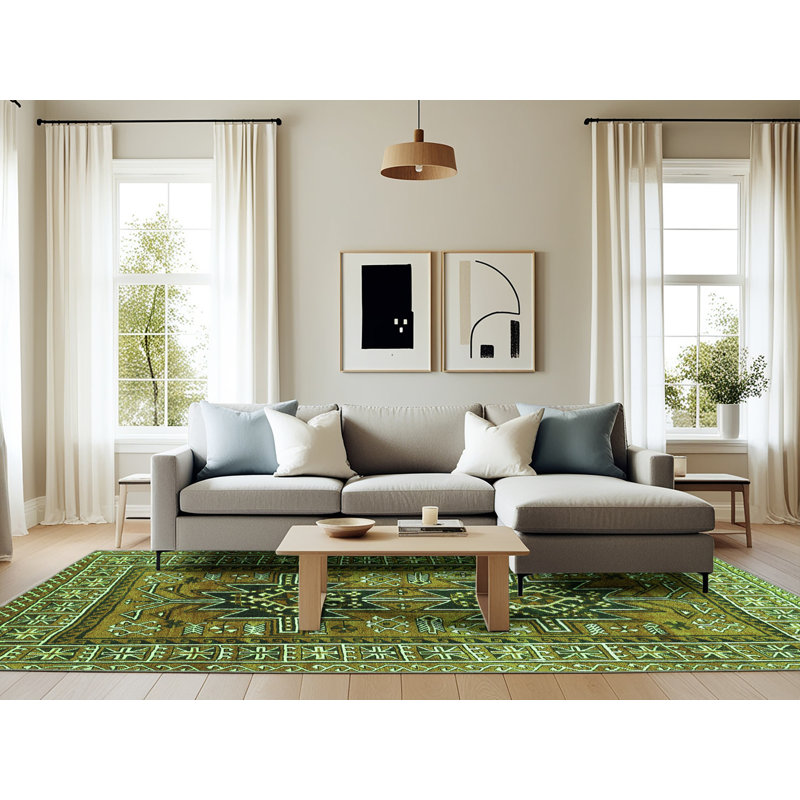 Performance Oriental Indoor Rug, Rectangle 6' x 9'