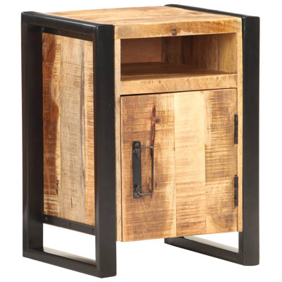 Bedside Cabinet 15.7" x 13.8" x 21.7" Solid Mango Wood