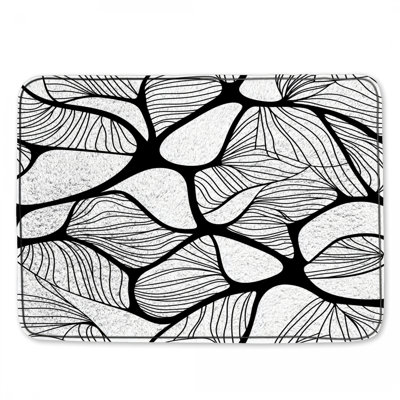 Tapis de bain abstrait