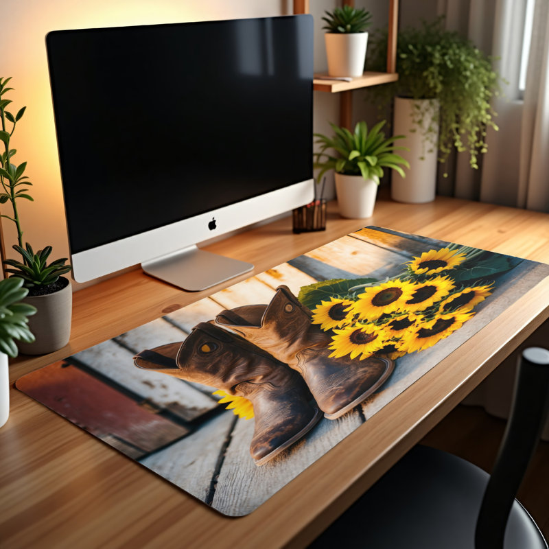 Polyester Desk Pad, 23.6x13.8