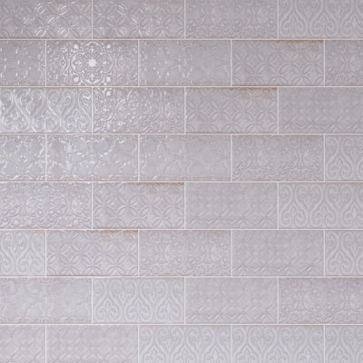 Zurbaran 4.73 in. X 9.45 in. Polished Ceramic Subway Wall Tile
