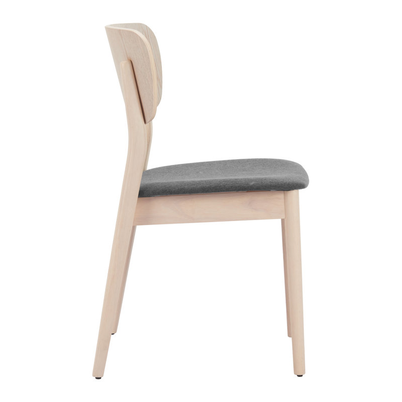 Ensemble de chaises Kellua (ensemble de 2) gris et naturel