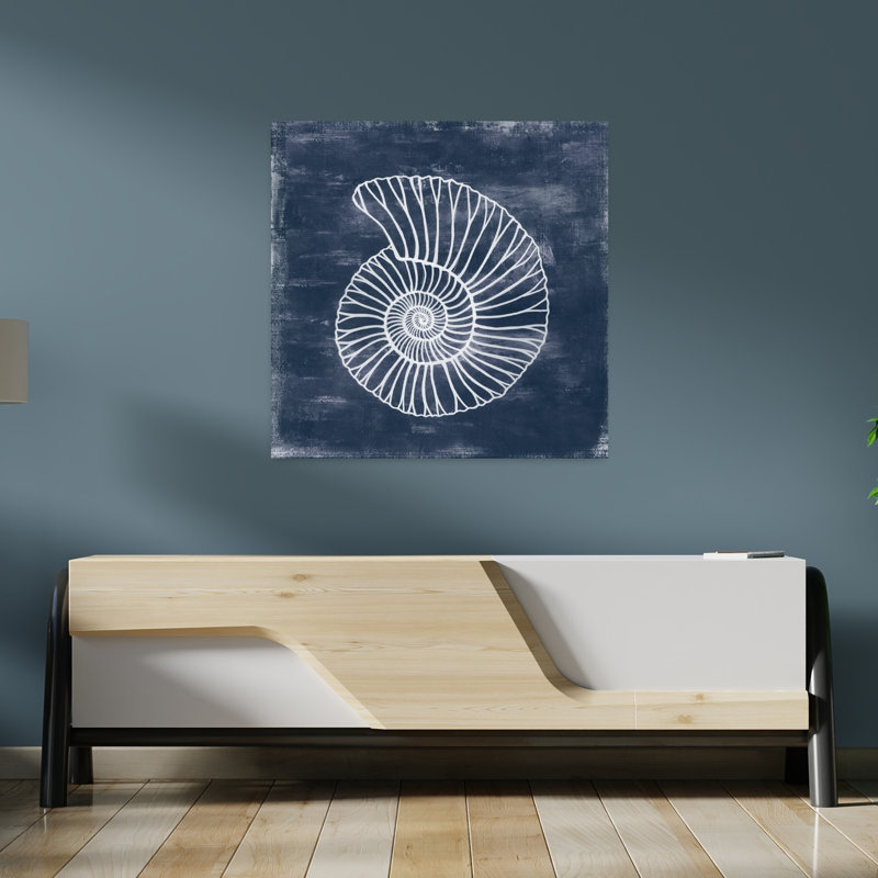 Art mural abstrait contemporain Nautilus, H 36 po x l 36 po