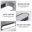 Masek 1 - Light 50CM Simple Rectangle Acrylic LED Flush Mount