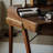 Household solid wood desk and chair set