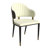 LeisureMod 5-Piece Dining Set, Modern 36-Inch Round Kitchen Table and 4 Upholstered Dining Chairs, PU Leather Mid Century Dinette Set with Metal Pedestal Base for Small Spaces, Apartment, and Café-693532496
