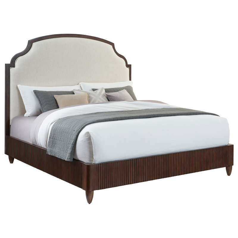 West Camden Upholstered Scalloped Bed, King