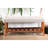Gray Fabric And Oak Lounge Seat Bench - 40"X16" 18" Height Functional & Elegant Finish Storage 24 Lb Product Weight Practical Furniture-1393888462