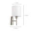 Patience Steel Armed Sconce-19515297