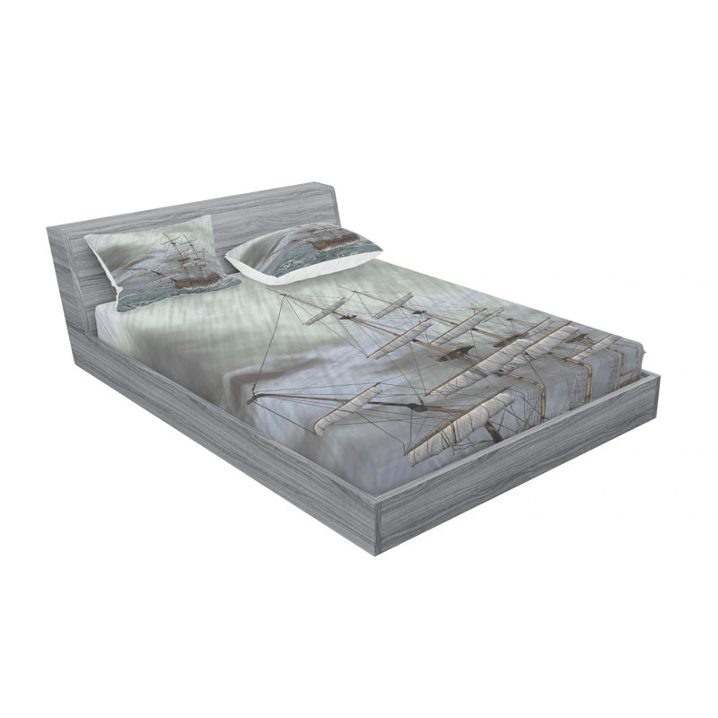 Microfiber Sheet Set, Queen Sheet Set with Fitted Sheet