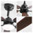 52 Inch Matte Black Ceiling Fan with LED Light, Remote Control Indoor Ceiling Fan with 6 Speed DC Motor, Dual-Color Blades and Adjustable Color Temperature