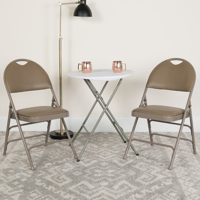 Très grande chaise pliante Oliverson, Beige