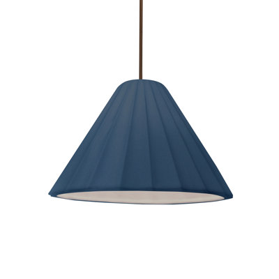 Koeller Fluted 1-Light Pendant - Rigid Stem