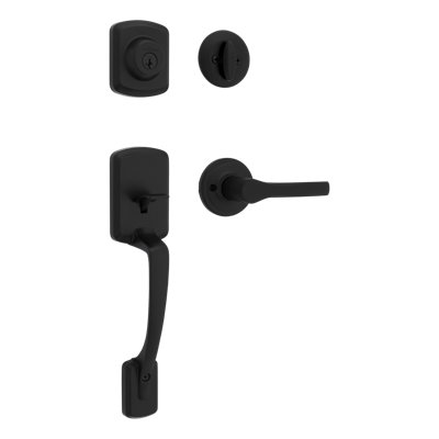 Henley Handleset with Deadbolt and Door