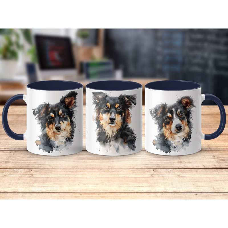 Ceramic Coffee Mug, 1, Navy