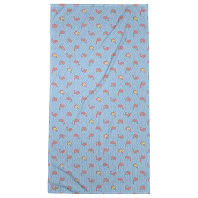 Serviette de bain katelyn elizabeth baleines